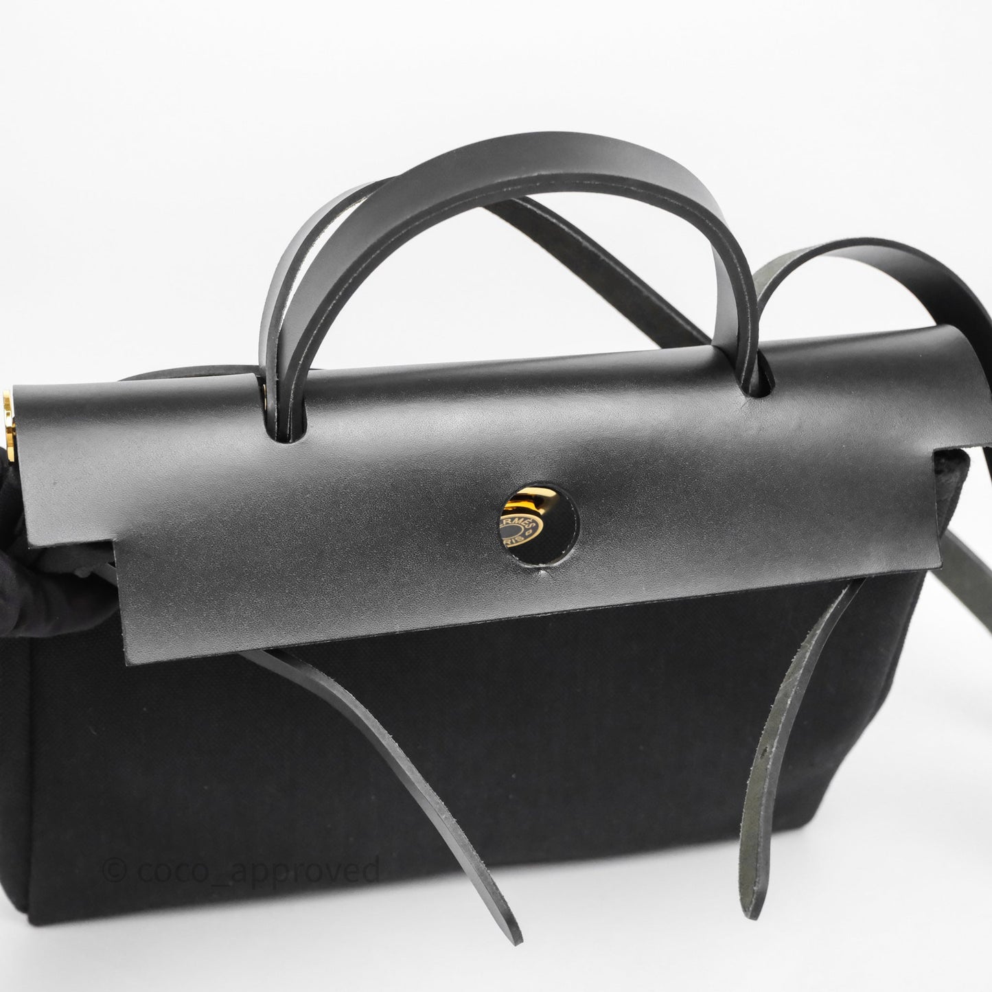 Hermès Herbag Zip 31 Noir 89 Canvas Gold Hardware