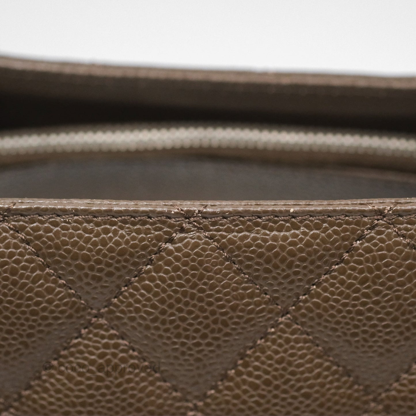Chanel GST Chocolate Brown Caviar Silver Hardware