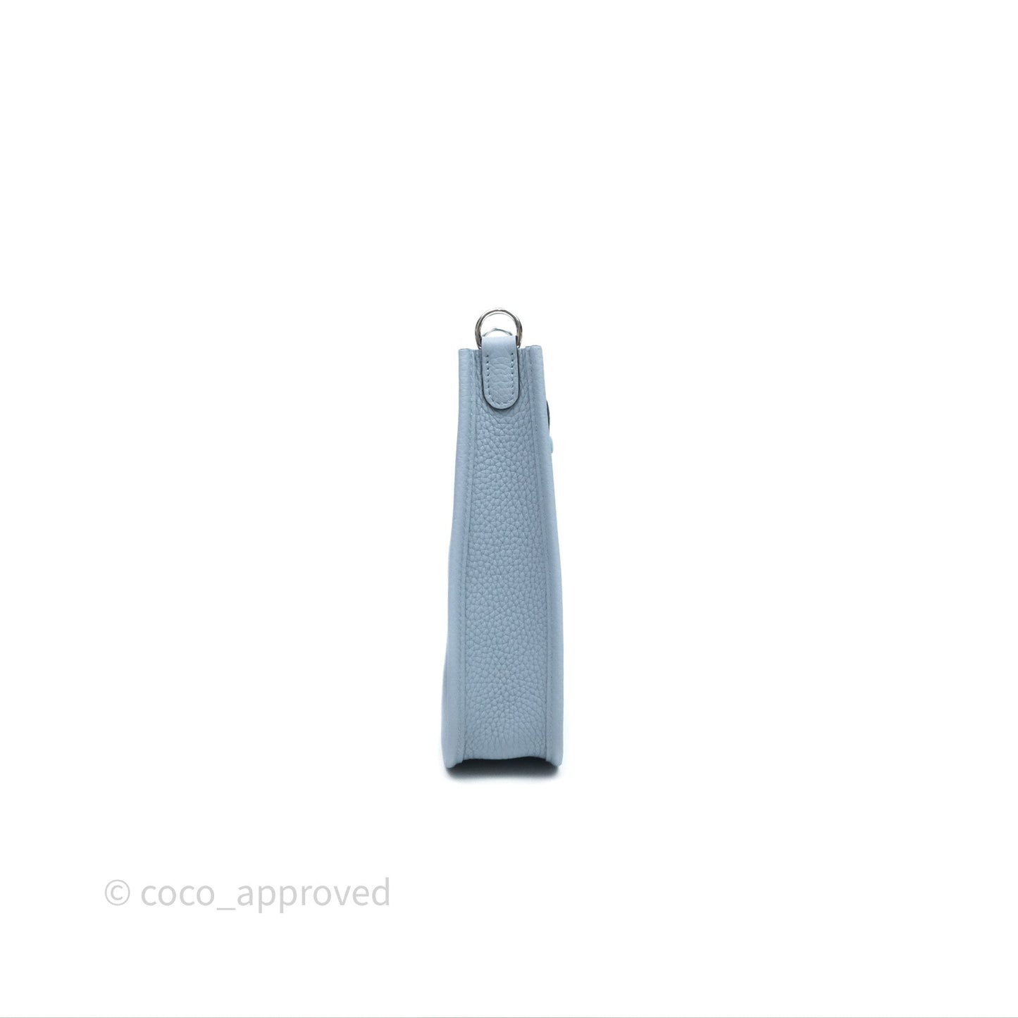 Hermès Mini Evelyne 16 Amazone Bleu Lin Taurillon Clemence Palladium Hardware