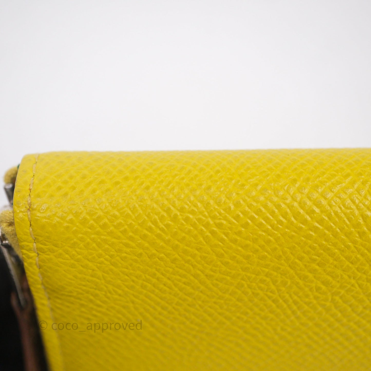 Hermès Silk In Compact Wallet Yellow Epsom