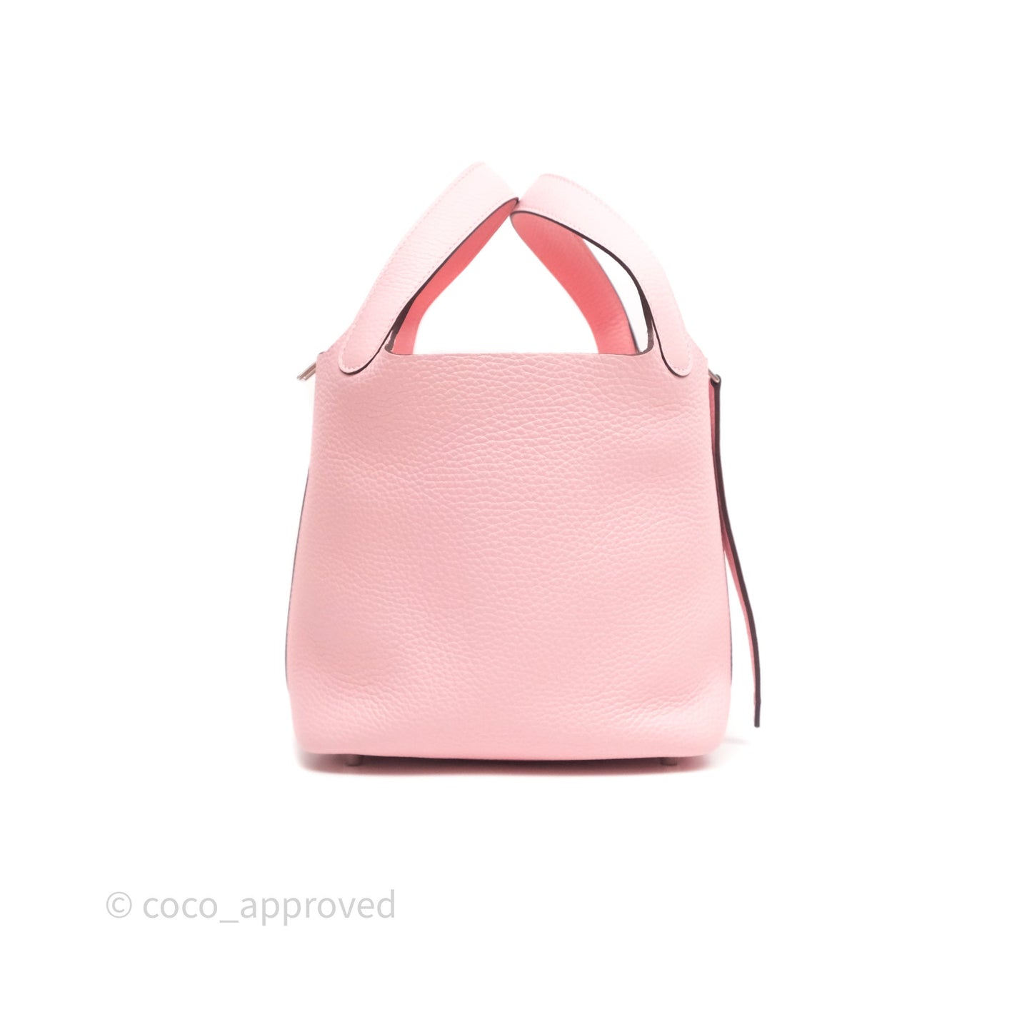 Hermès Picotin 18 Rose Sakura Clemence Palladium Hardware