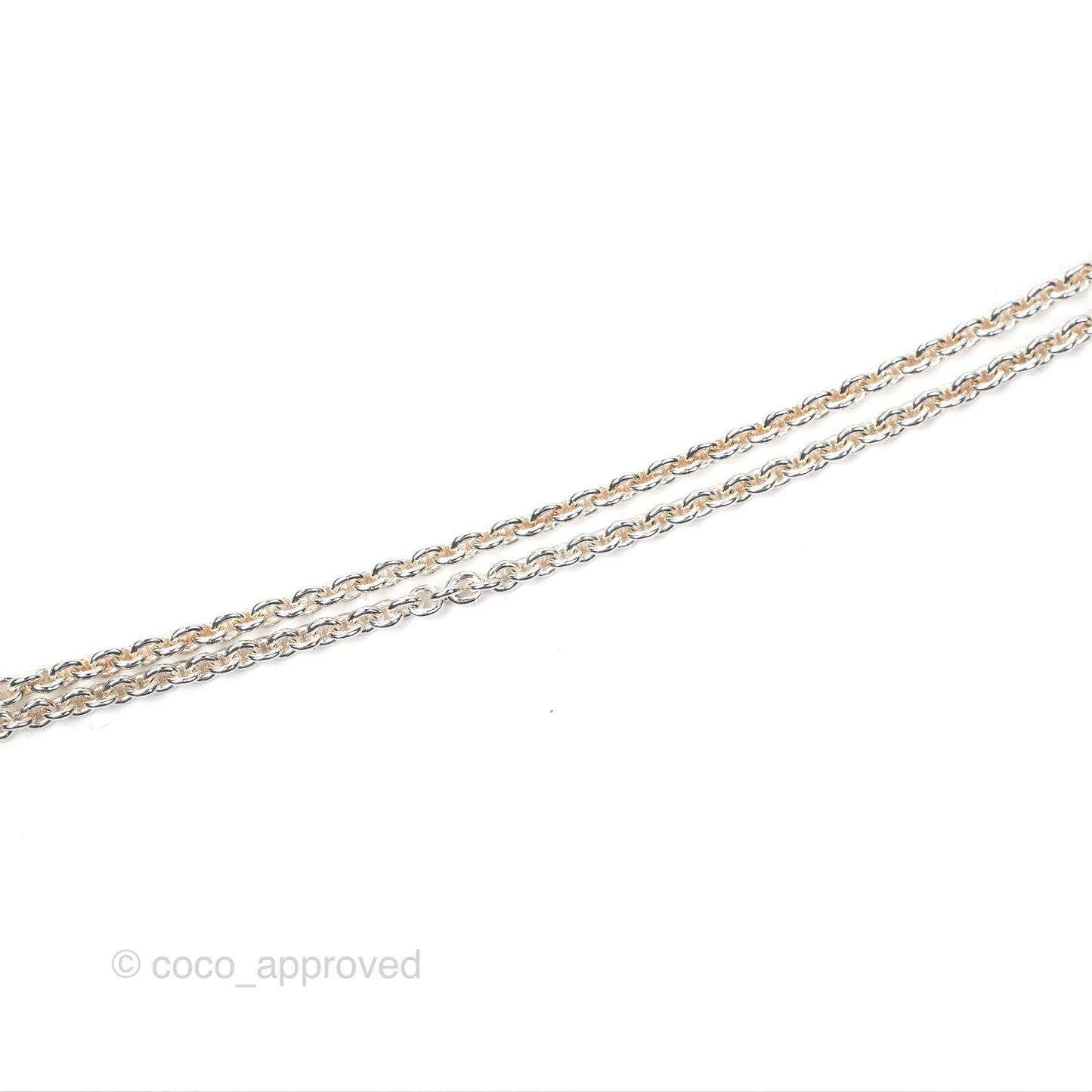 Hermes Chaine d'ancre Pendant Necklace Silver 925