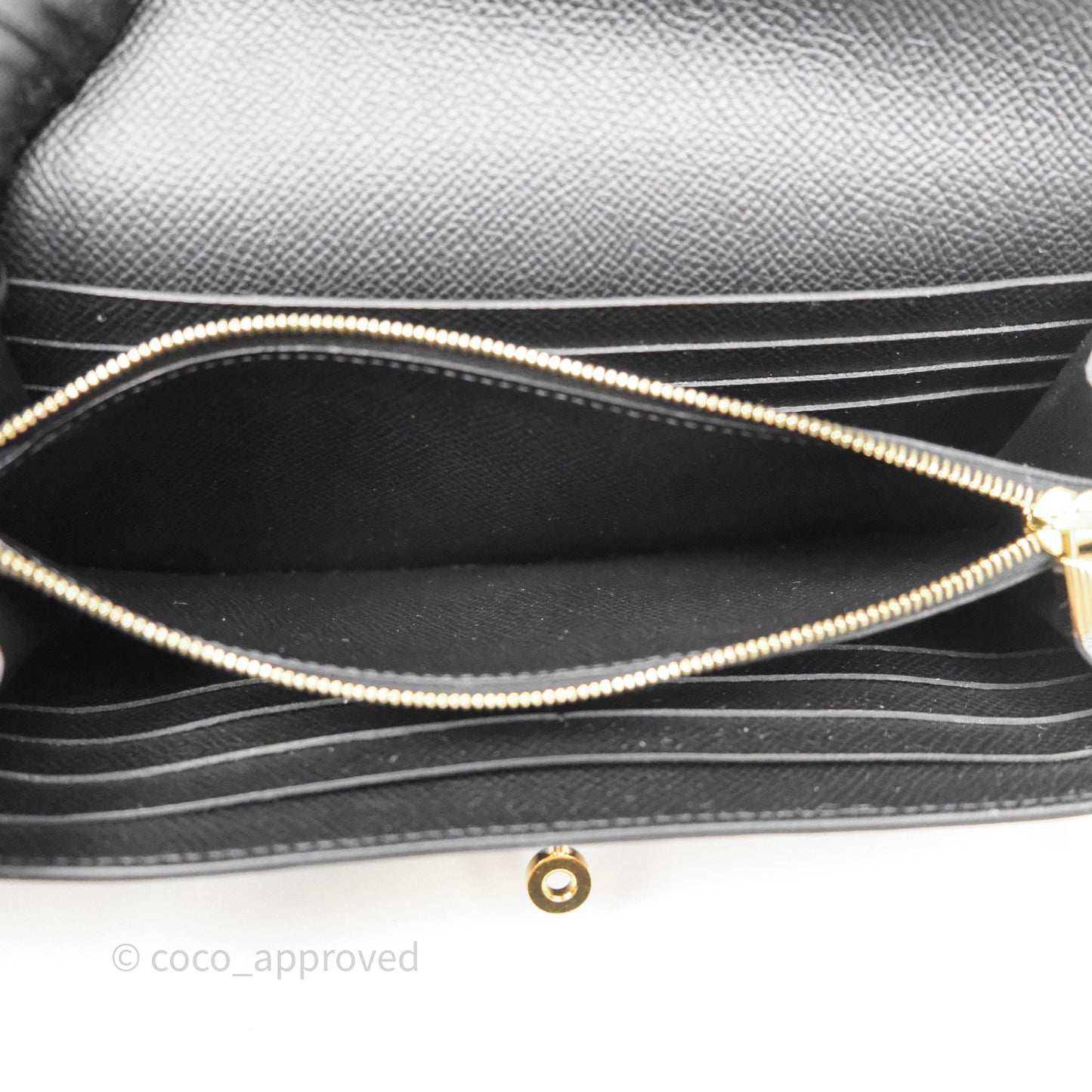 Hermès Kelly Wallet Black Noir 89 Epsom Gold Hardware