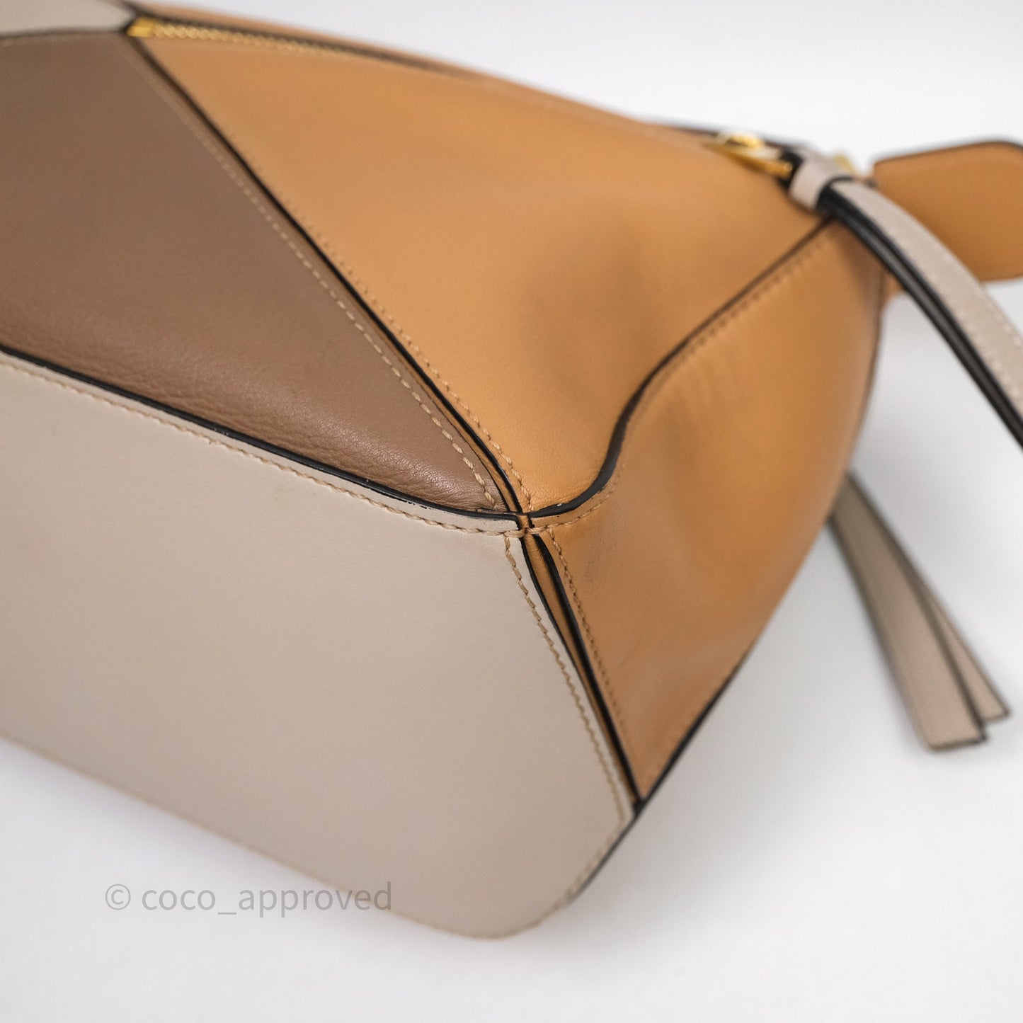 Loewe Small Puzzle Bag Warm Desert & Mink Two Tone Calfskin