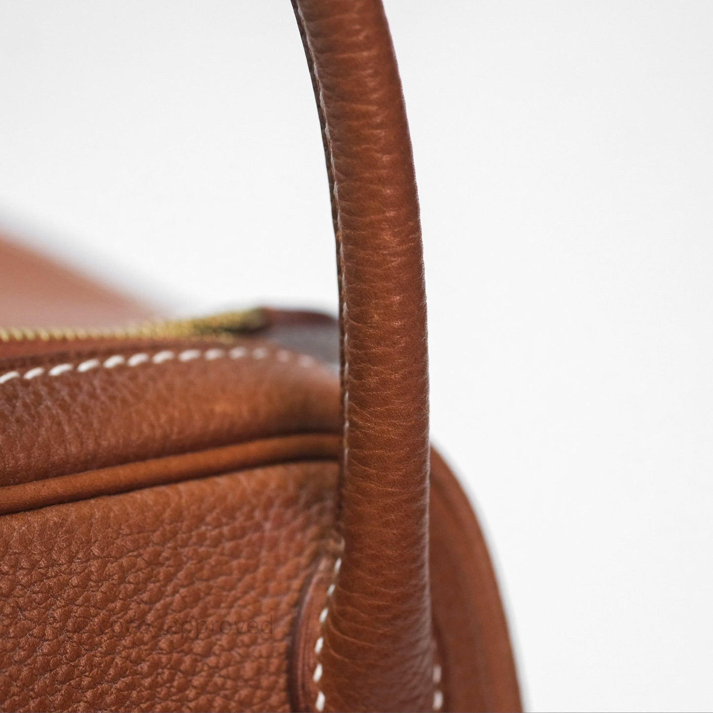 Hermès Mini Lindy 20 Fauve 34 Barenia Gold Hardware