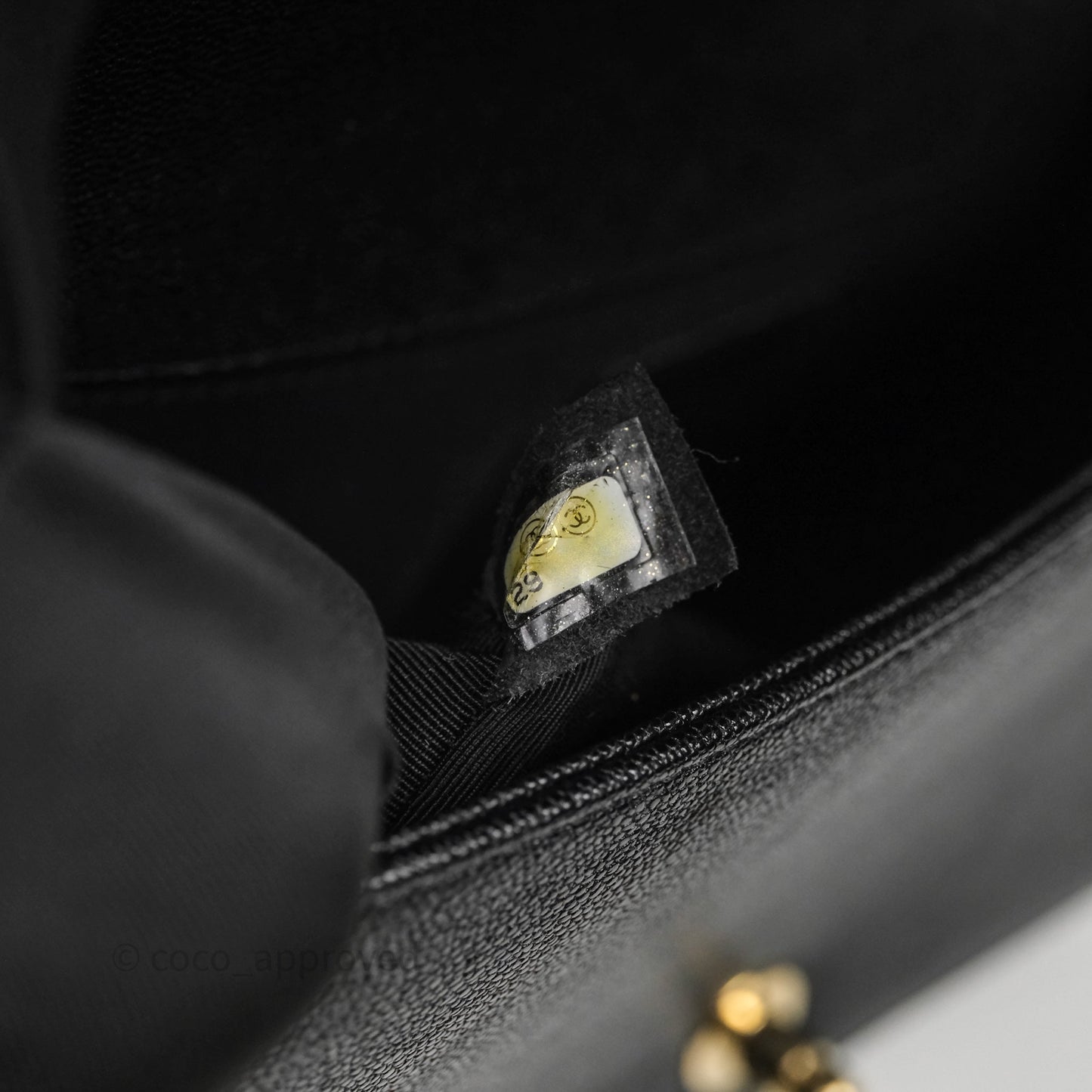 Chanel Medium Boy Chevron Black Caviar Light Gold Hardware