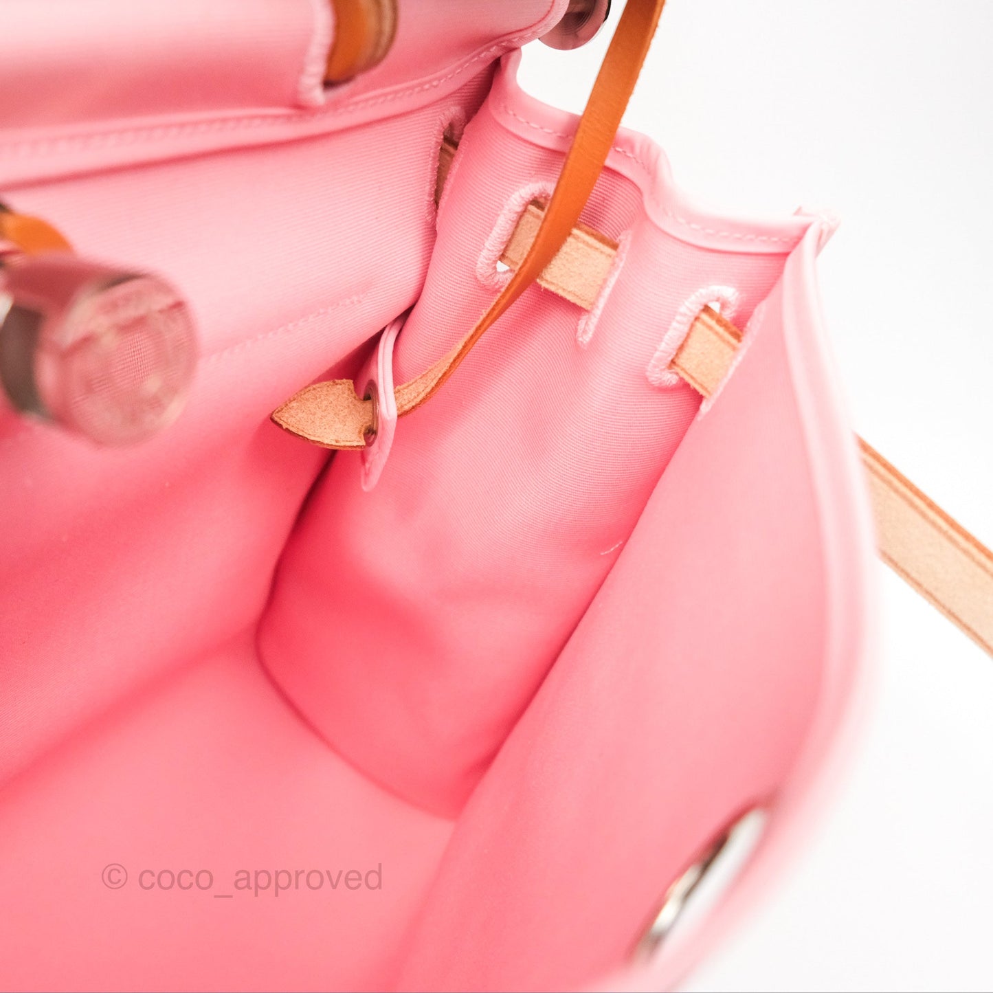 Hermès Herbag Zip 31 Rose Sakura 3Q Canvas Palladium Hardware
