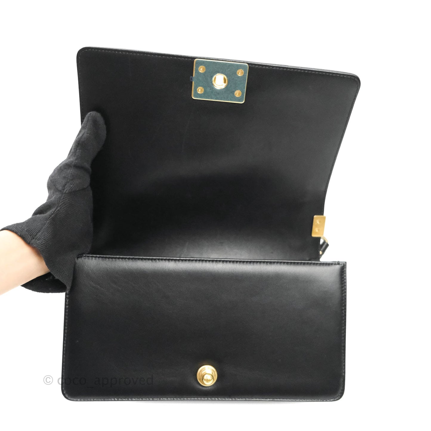 Chanel Quilted Medium Lambskin Boy Flap Aged Gold Hardware
