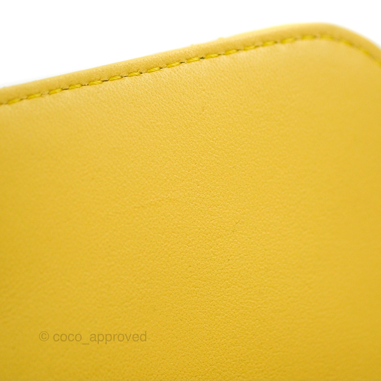 Chanel Side Packs Shoulder Bags Yellow White Lambskin Gold Hardware 19S