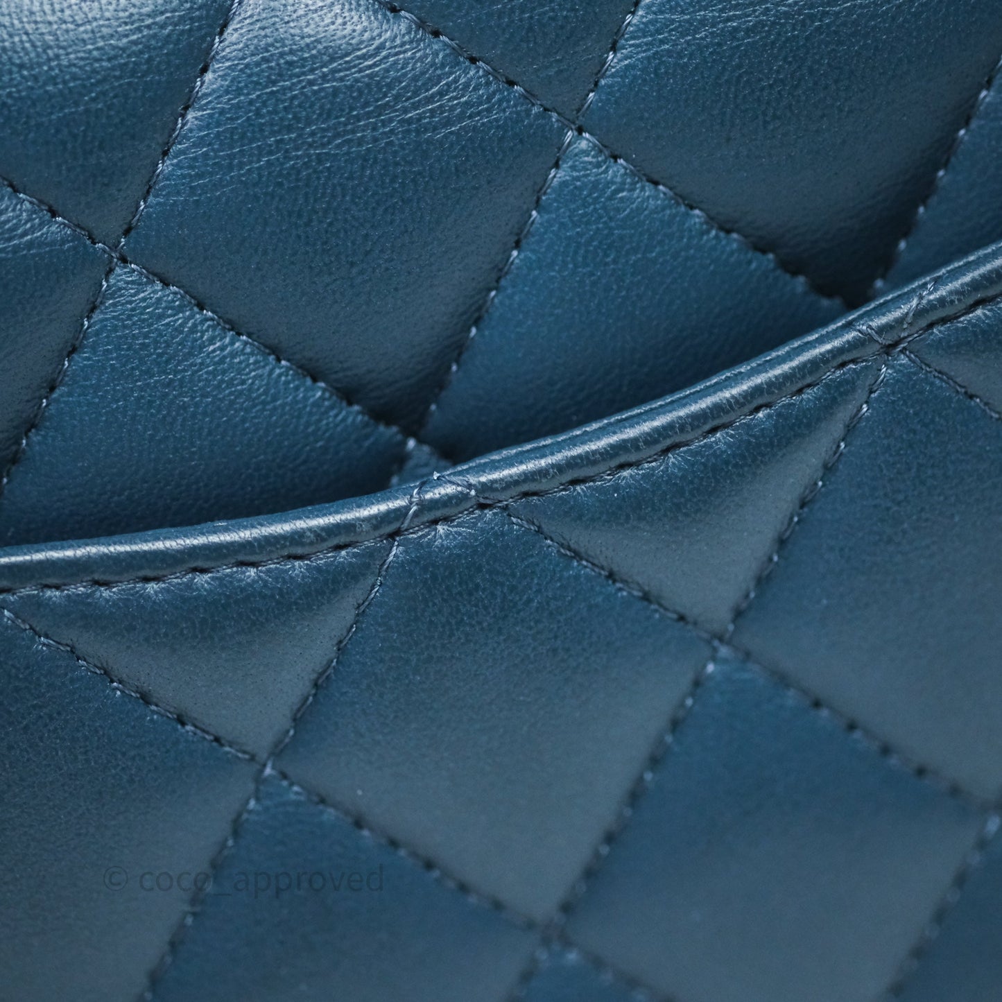 Chanel Mini Rectangular Quilted Navy Lambskin Silver Hardware