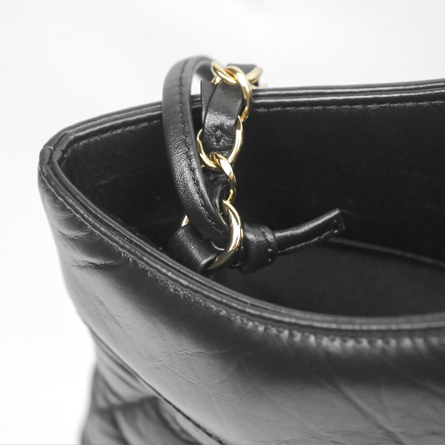 Chanel 31 Large Shopping Bag Black Calfskin Gold Hardware