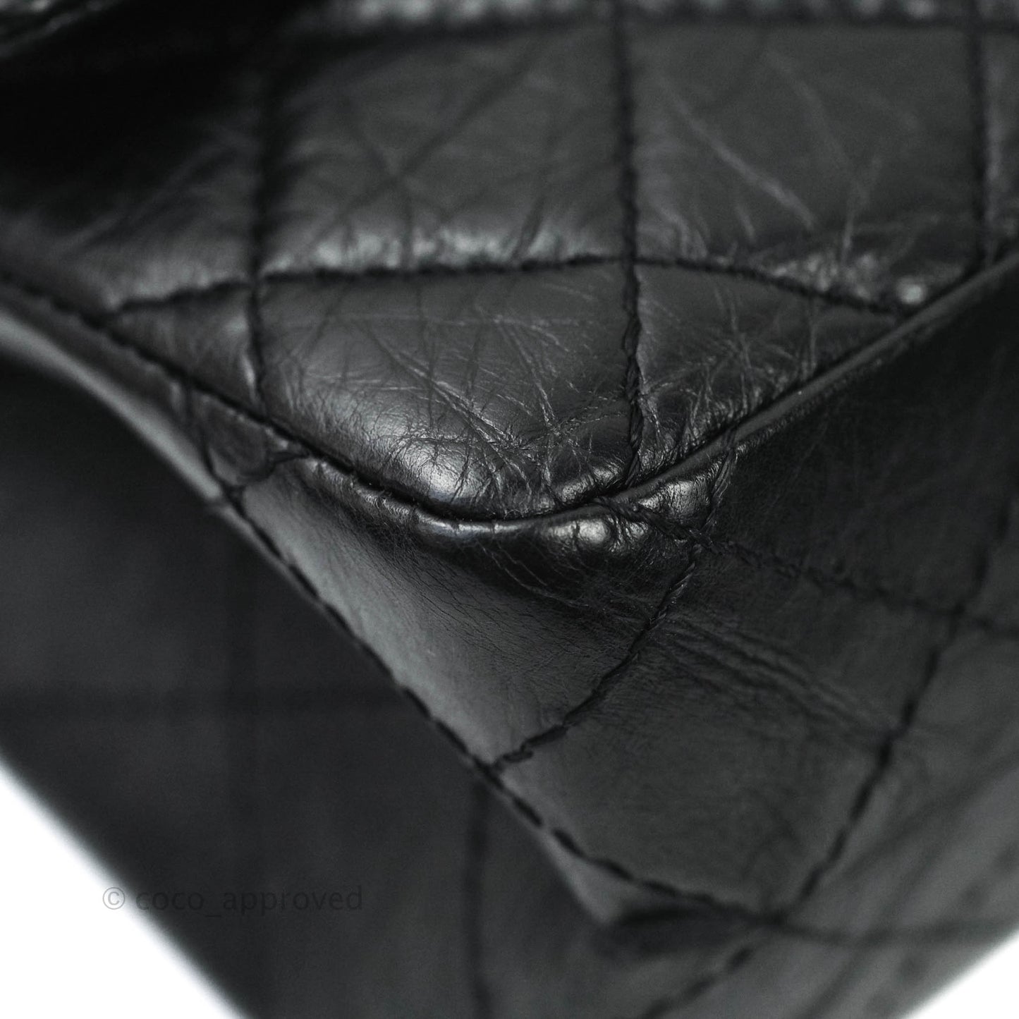 Chanel Reissue Quilted Aged Calfskin Black Ruthenium Hardware 226