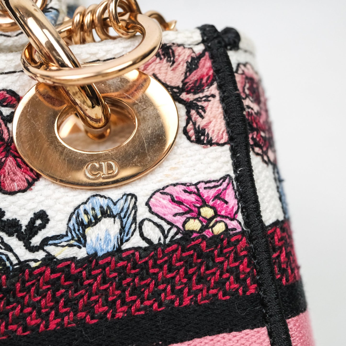 Christian Dior Mini Lady D-Lite Bag Florilegio Embroidered