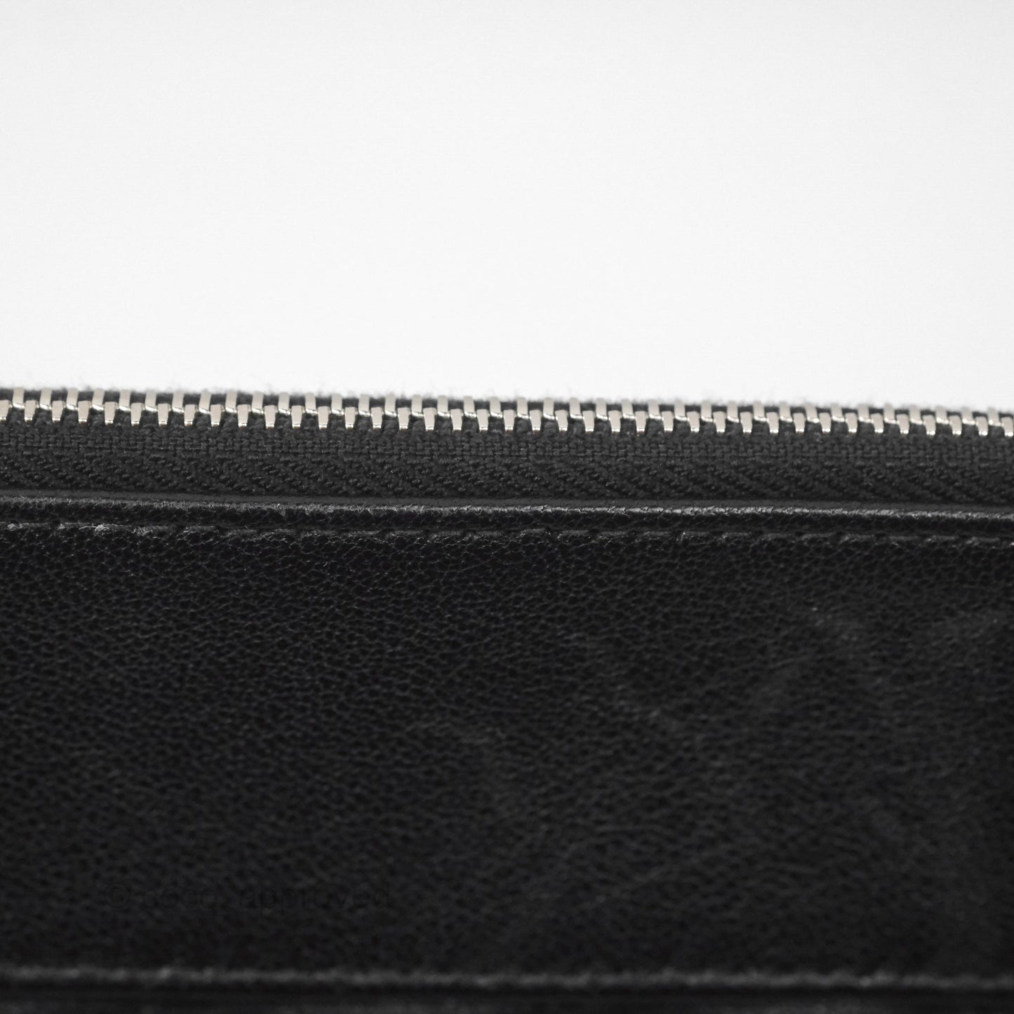 Chanel Mademoiselle Quilted Large O Case Clutch Black Lambskin
