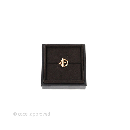 Hermes Echappee Hermes Ring Rose Gold Size 52