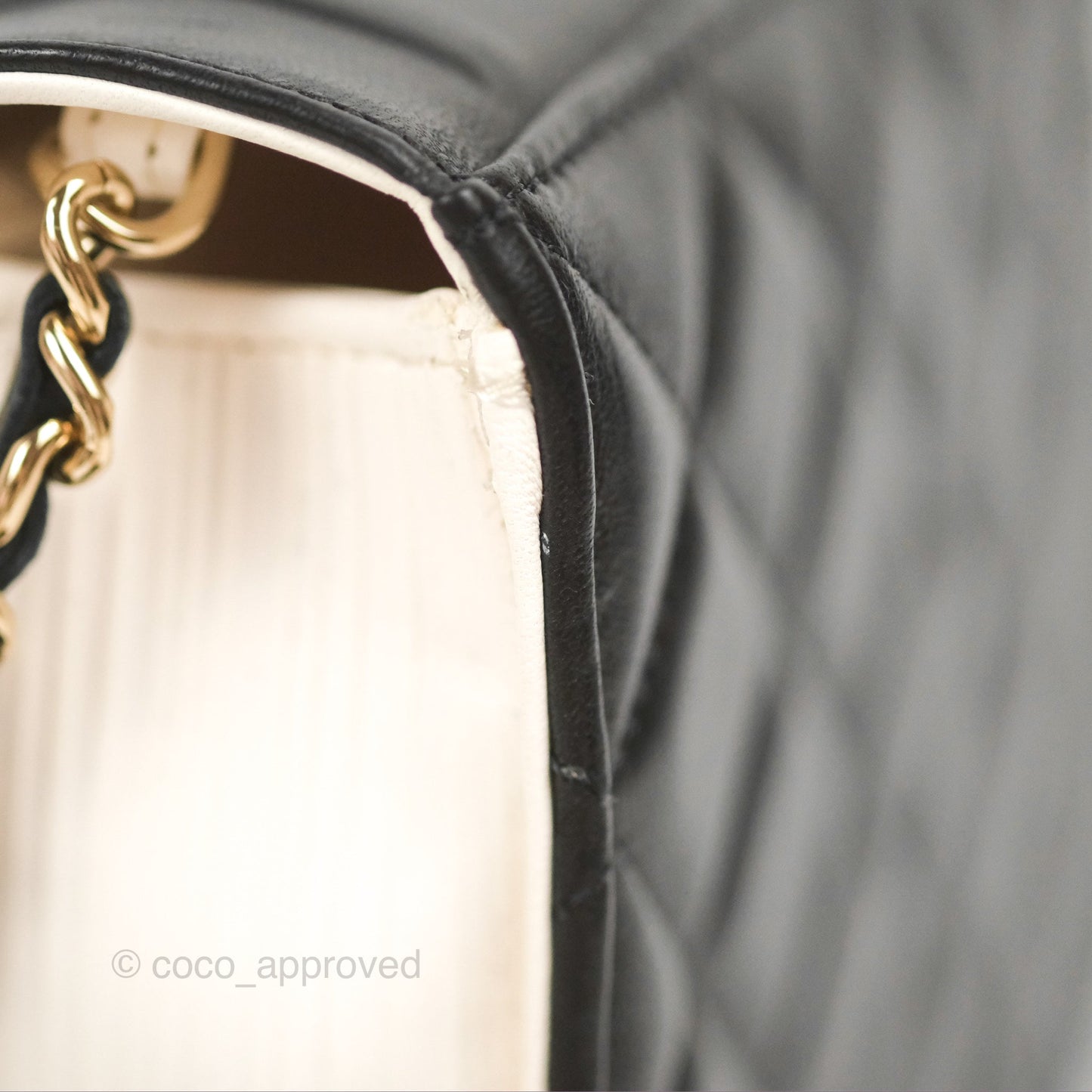 Chanel Quilted Book Wallet on Chain WOC Black Lambskin Gold Hardware