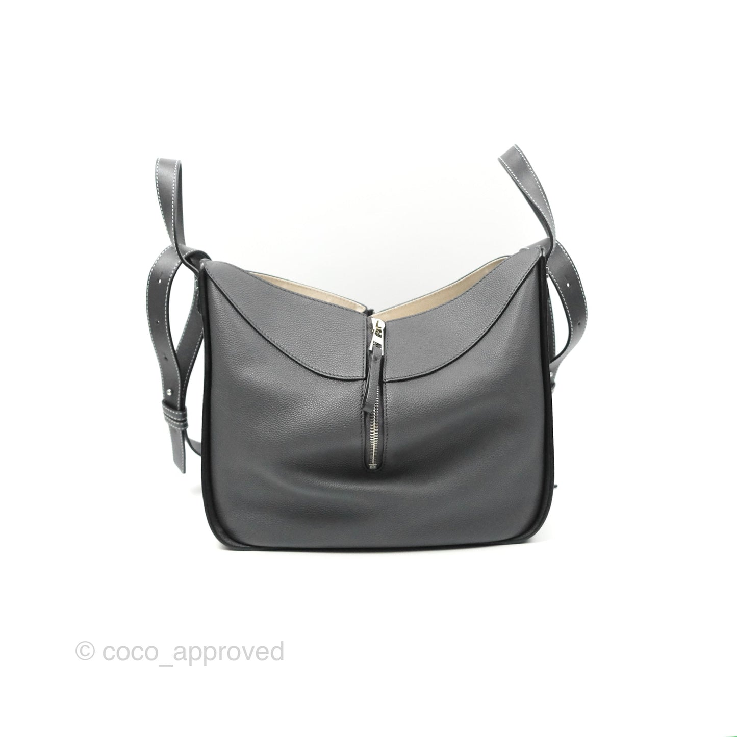 Loewe Hammock Small Asphalt Grey Shoulder Bag