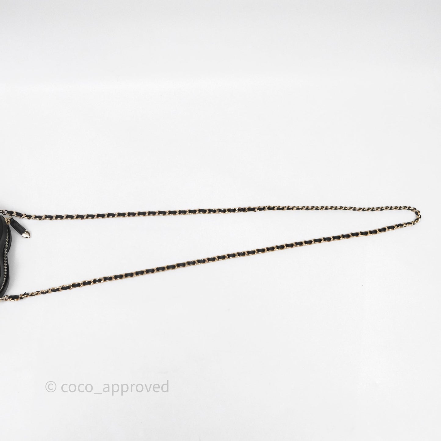 Chanel Small Heart Bag Black Lambskin Gold Hardware