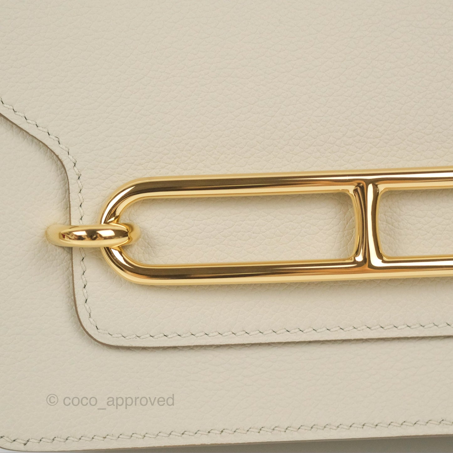 Hermès Roulis Mini 18 Beton Evercolor Permabrass Hardware