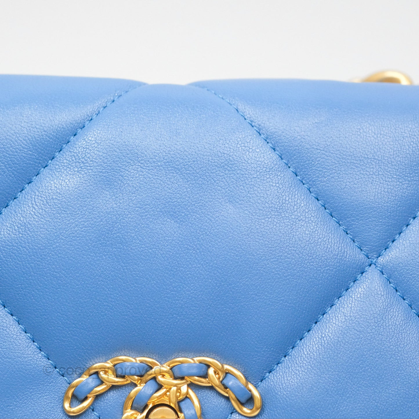 Chanel 19 Small Blue Mixed Hardware