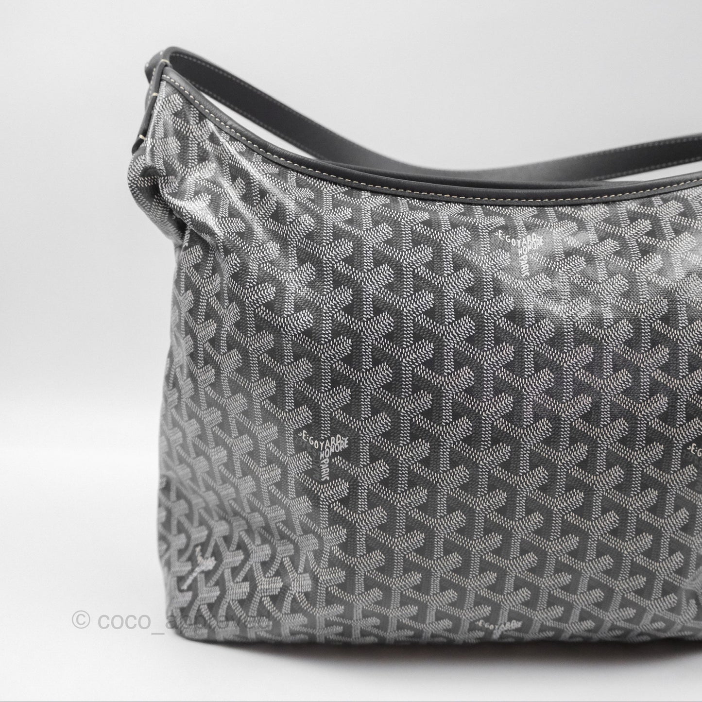 Goyard Bohème Hobo Bag Grey Goyardine Canvas