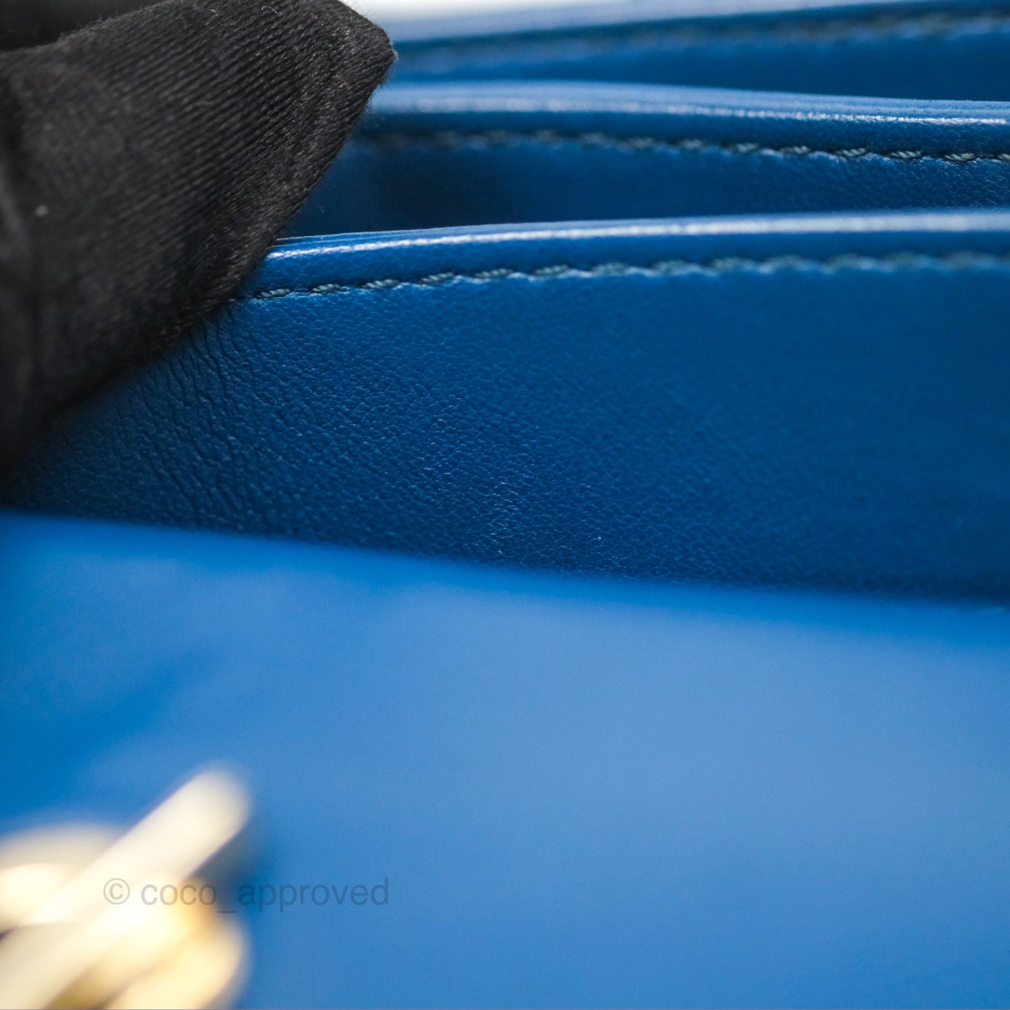 Chanel Medium Trendy CC Navy Blue Lambskin Gold Hardware