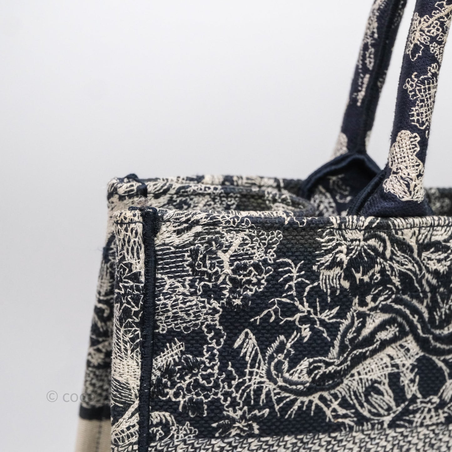 Christian Dior Toile De Jouy Medium Book Tote Canvas