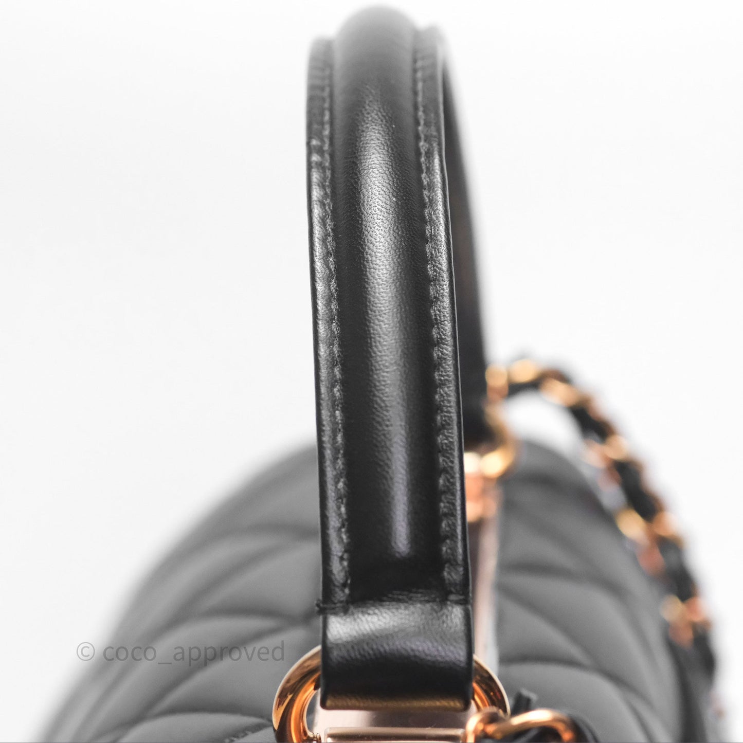 Chanel Trendy CC Small Black Lambskin Rose Gold Hardware