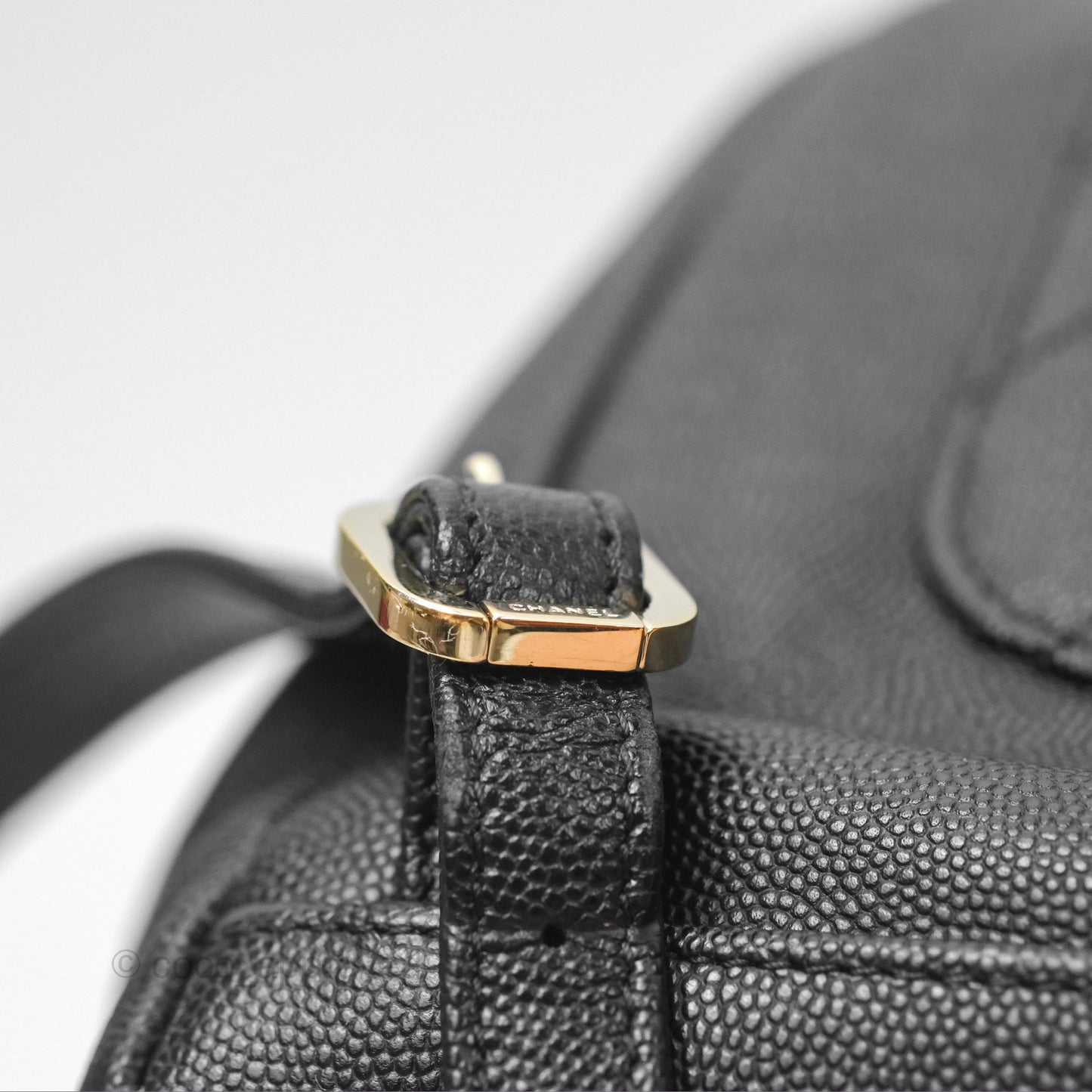Chanel Quilted Business Affinity Backpack Black Caviar Gold Hardware
