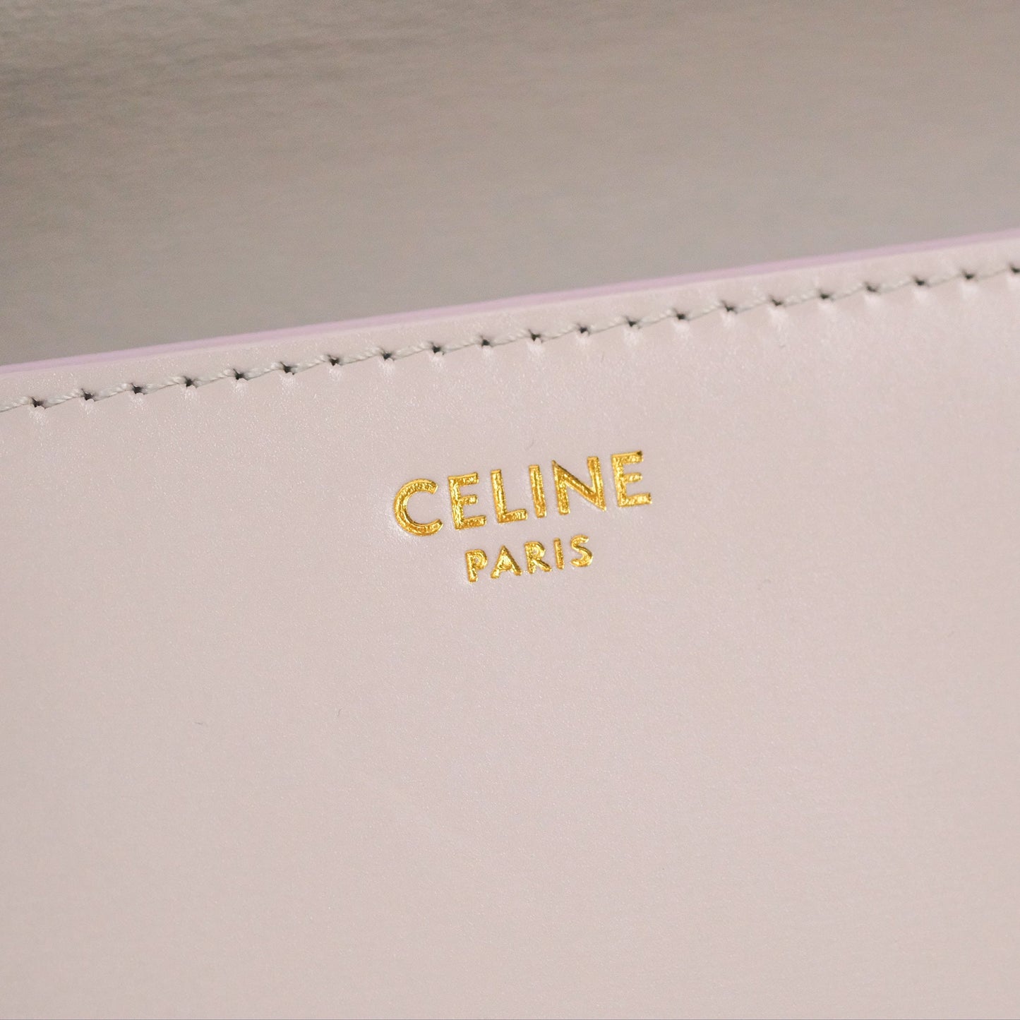 Celine Triomphe Shoulder Bag Peony Calfskin