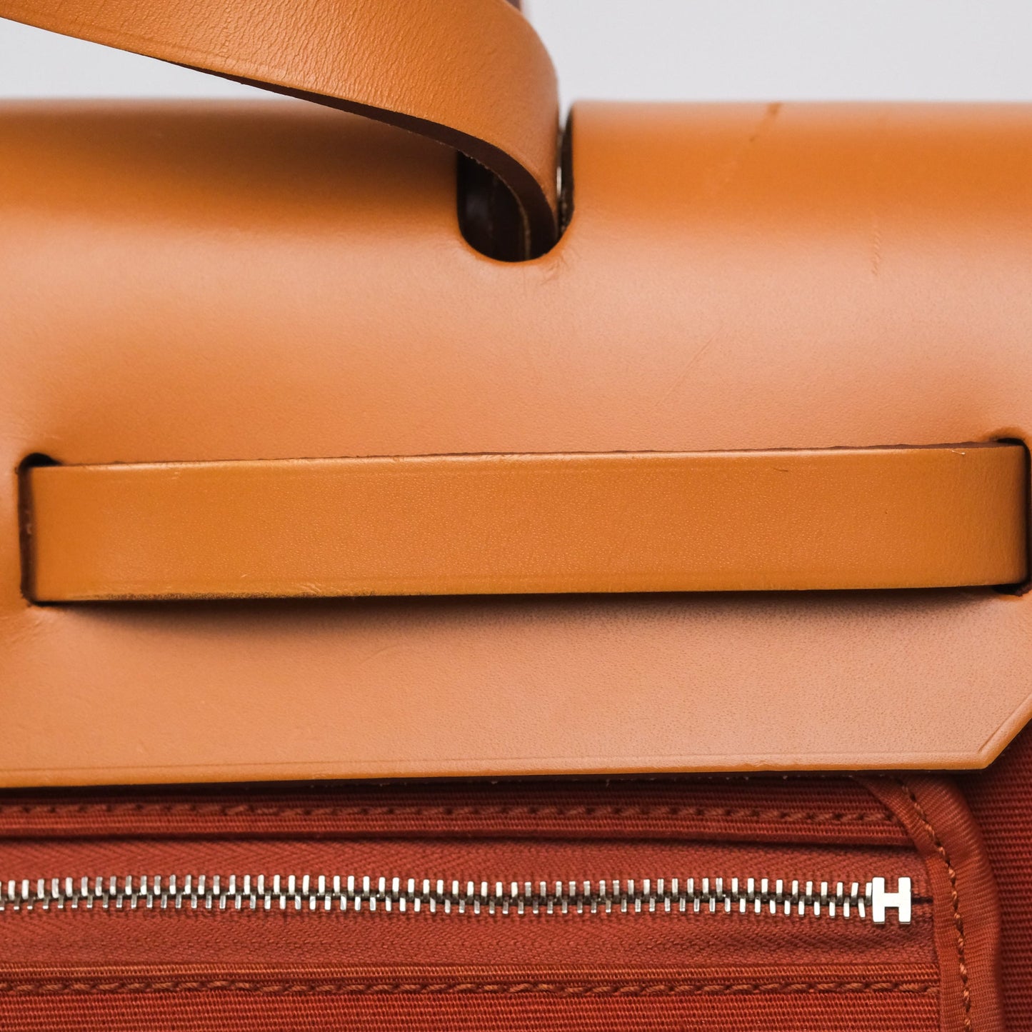 Hermès Herbag Zip 31 Cuivre Canvas Palladium Hardware