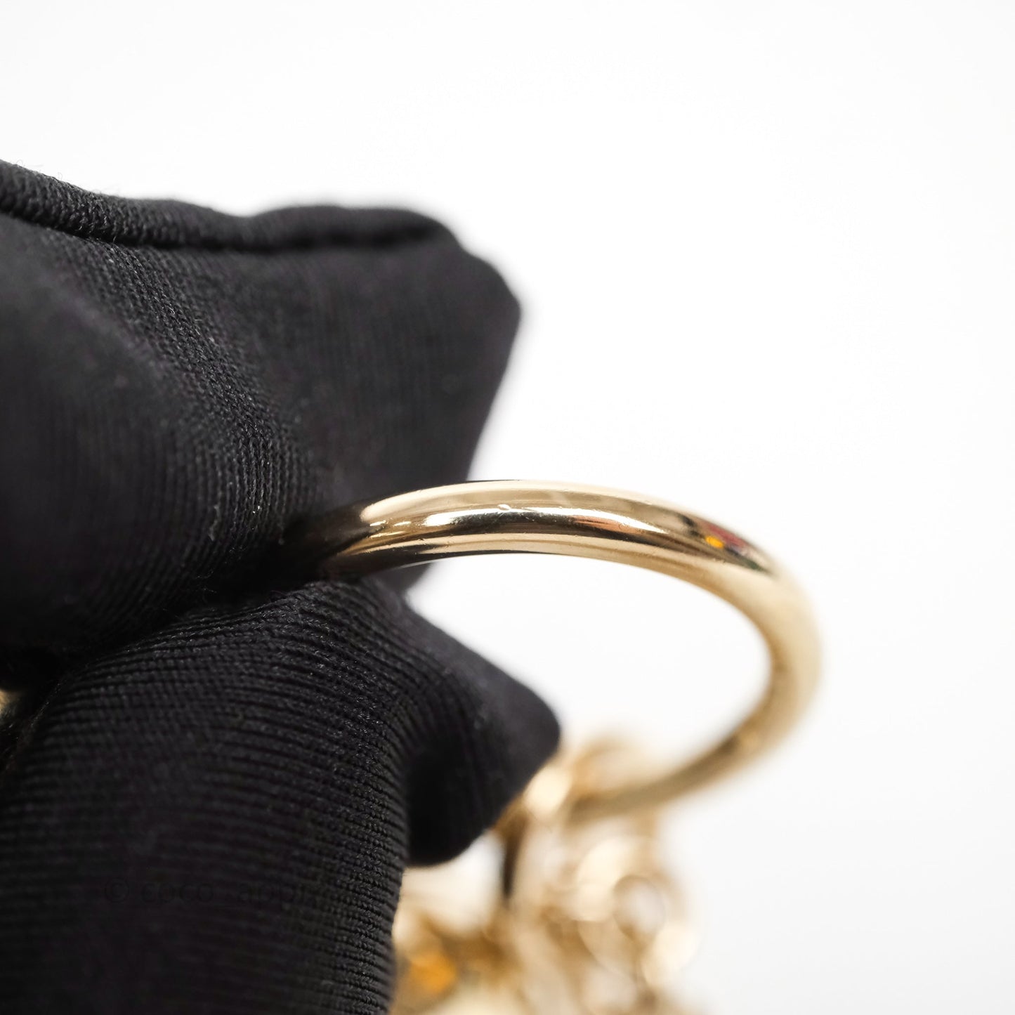 Chanel Metal CC Heart Locket Long Necklace Gold Tone 22C
