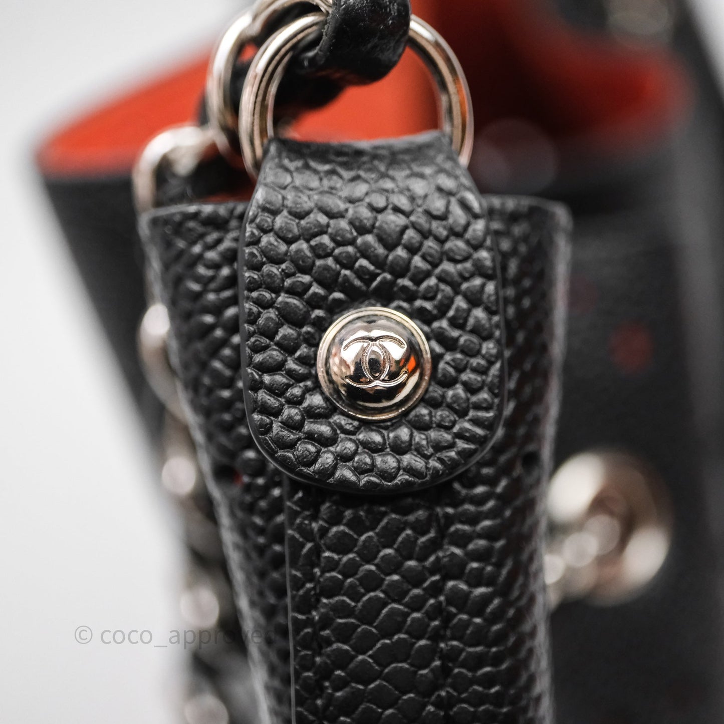 Chanel CC Drawstring Bucket Bag Black Caviar
