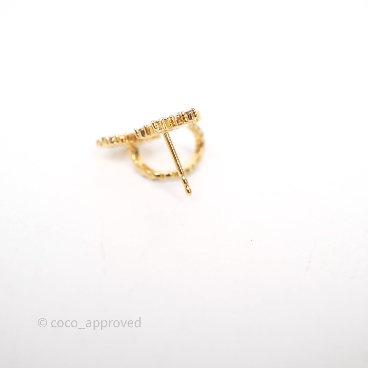 Christian Dior Clair D Lune Earrings Gold