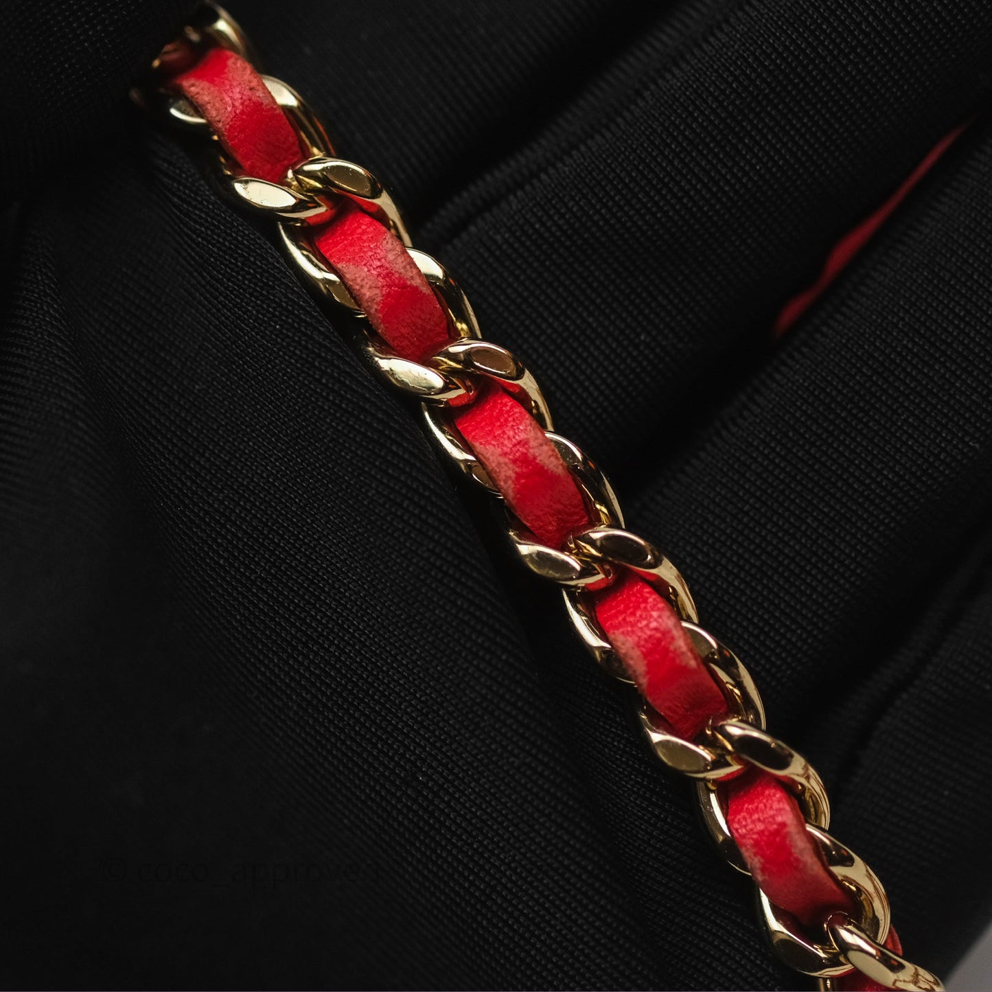 Chanel Mini Quilted Trendy CC Clutch With Chain Red Lambskin Gold Hardware
