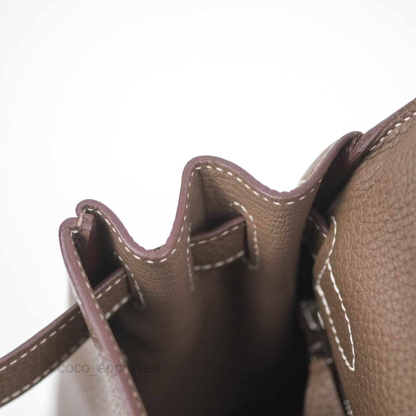 Hermès Kelly 28 Retourne Etoupe 18 Clemence Palladium Hardware