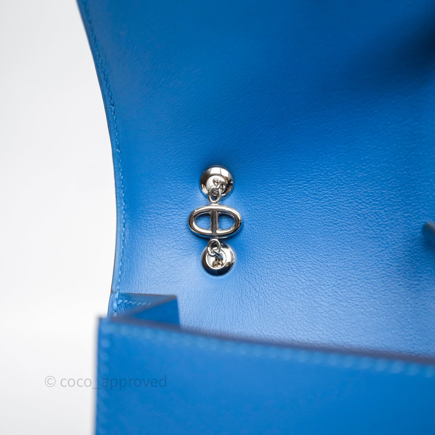 Hermès Catenina Bleu de Galice S7 Swift Palladium Hardware