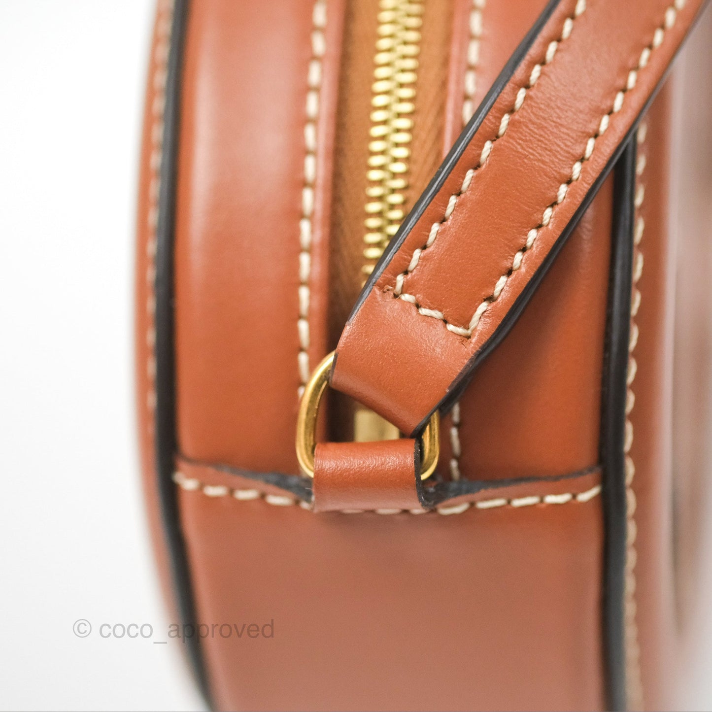 Celine Oval Bag Cuir Triomphe Tan Calfskin