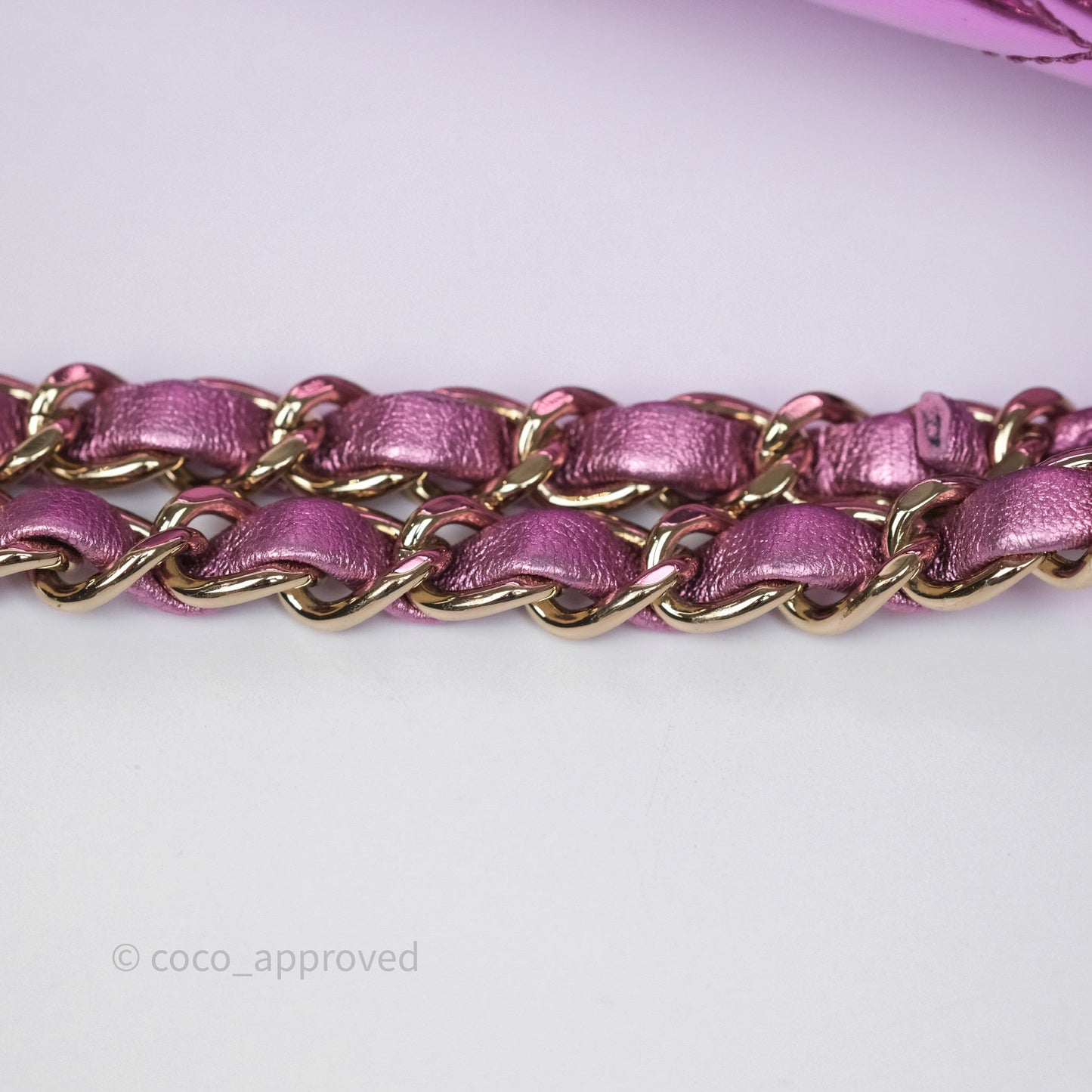 Chanel Hollywood Boulevard Flap with Star Coin Purse Lilac Pink Metallic Mirror Calfskin 24C