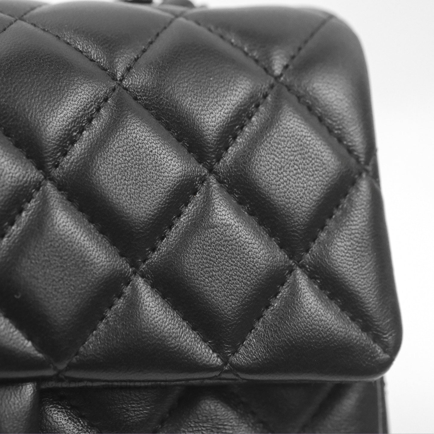 Chanel Quilted Mini Rectangular So Black Lambskin