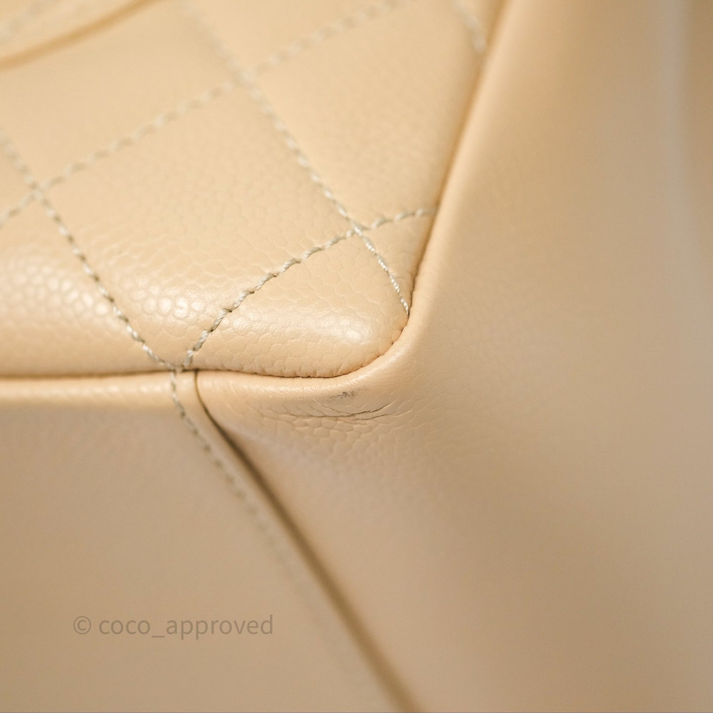 Chanel GST Beige Caviar Gold Hardware