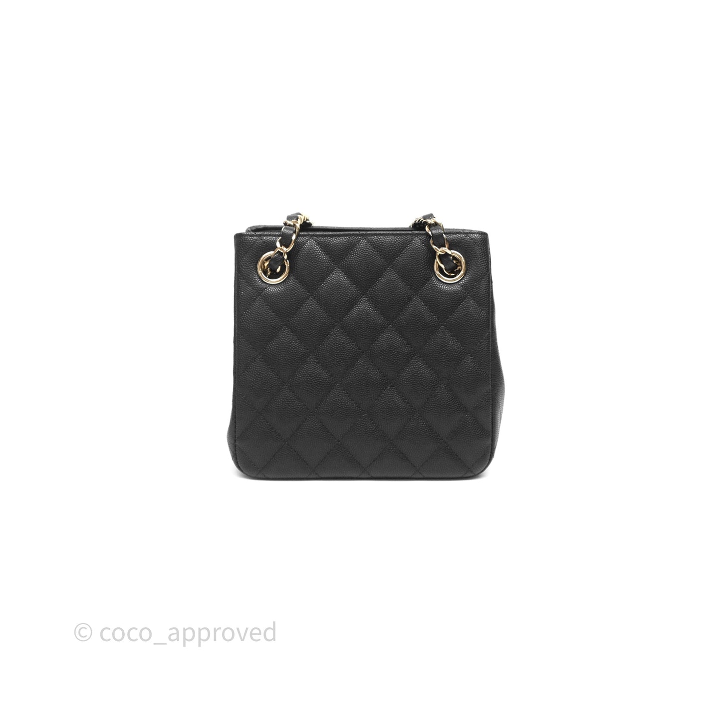 Chanel Mini Bucket Tote Black Caviar Gold Hardware 22S