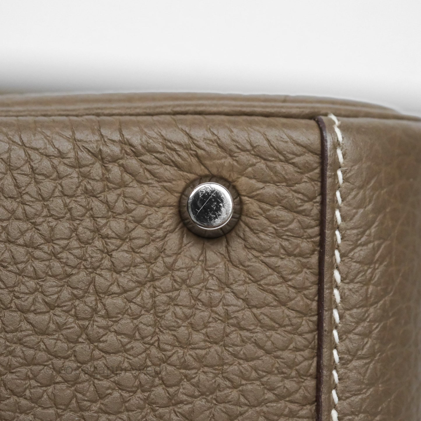 Hermès Mini Lindy 20 Etoupe 18 Clemence Palladium Hardware