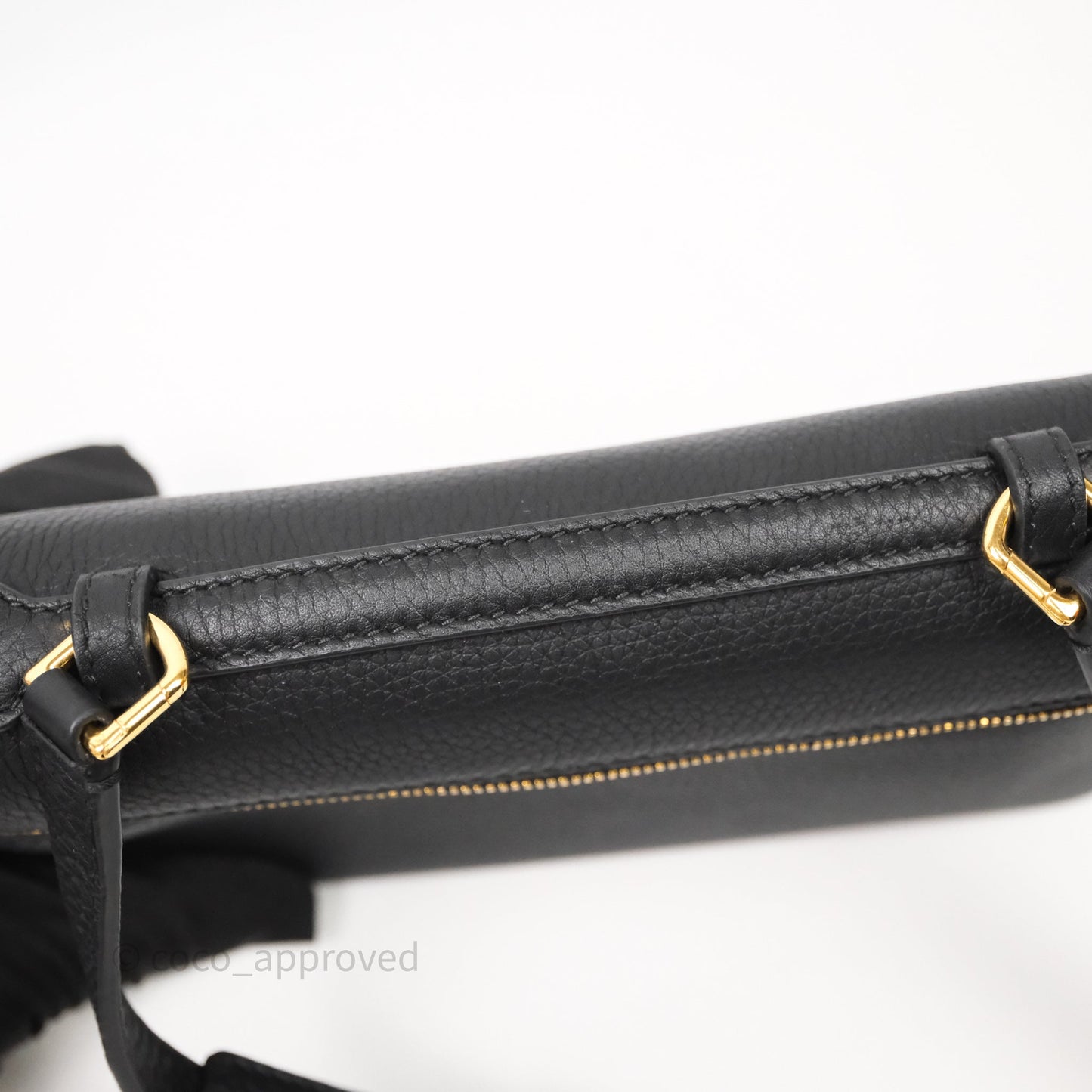 Loro Piana Extra Pocket L19 Black Grained Calfskin