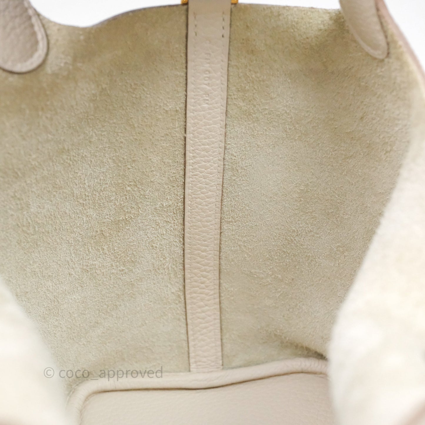 Hermès Picotin 18 Beton 8L Clemence Gold Hardware