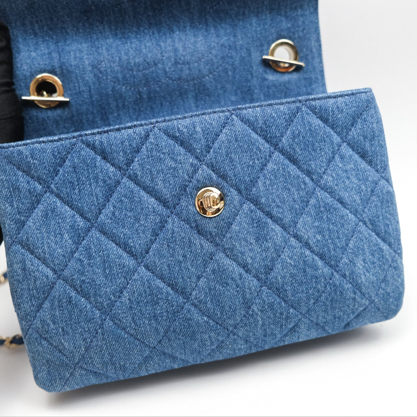 Chanel Small Trendy CC Denim Gold Hardware