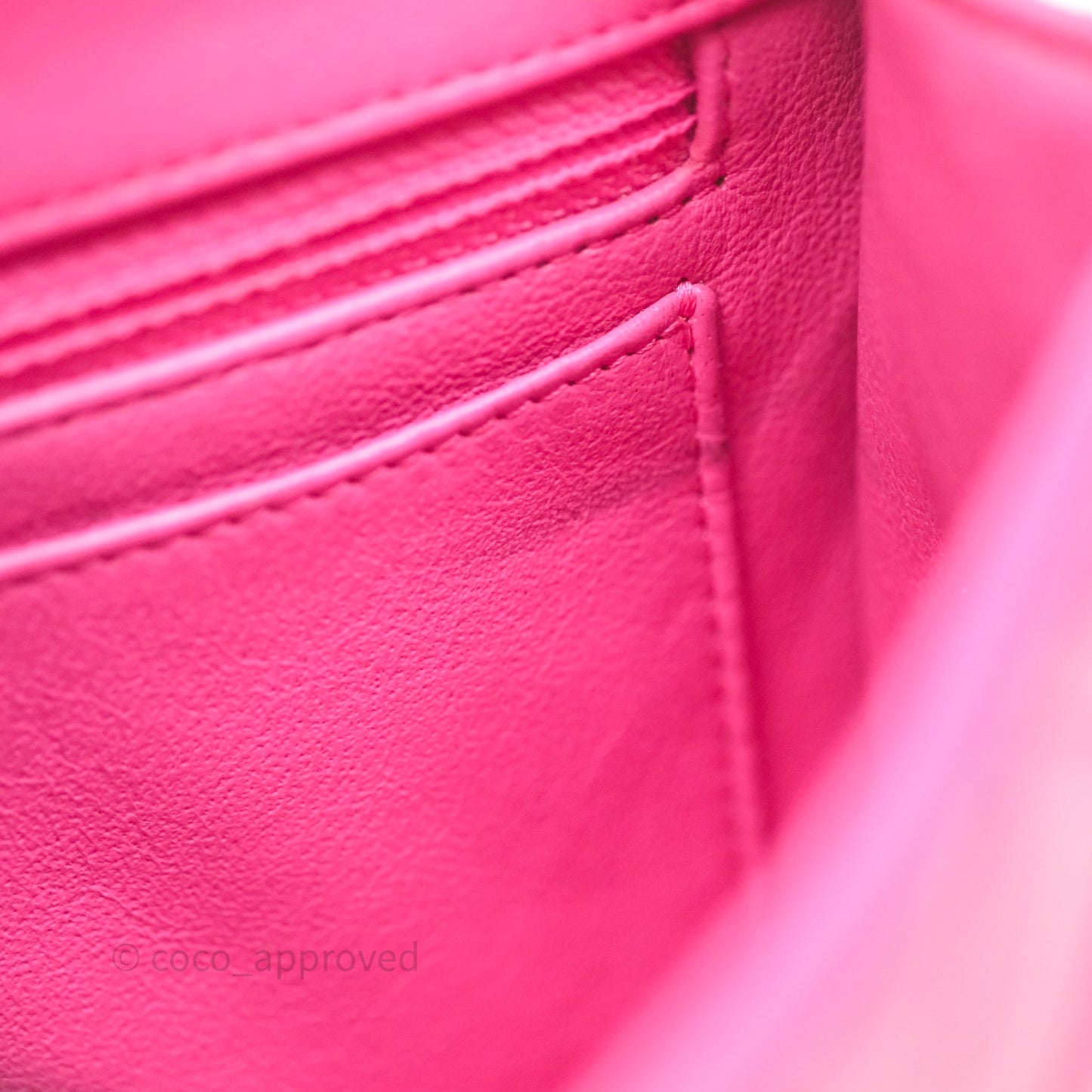 Chanel Mini Rectangular Quilted Dark Pink Lambskin Silver Hardware