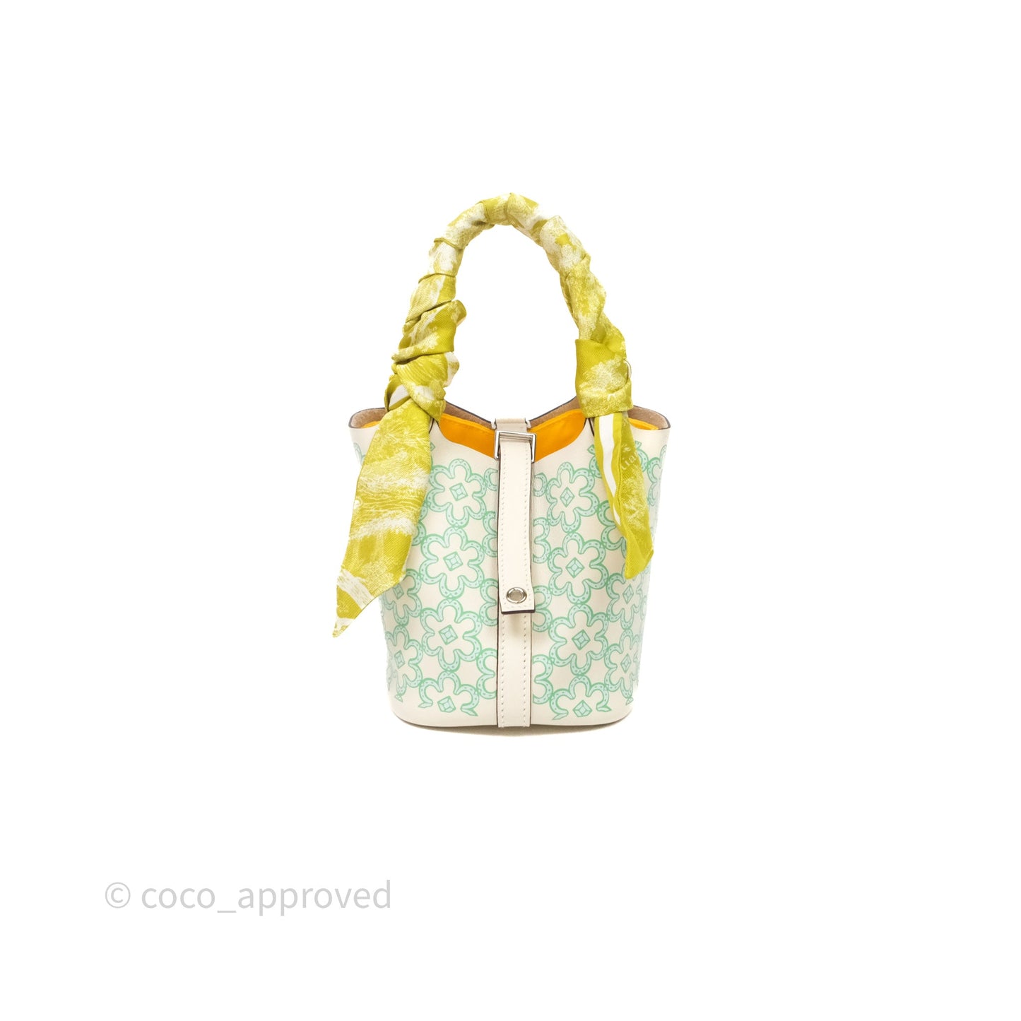 Hermès Micro Picotin 14 Lucky Daisy Nata I2 Vert Swift Palladium Hardware