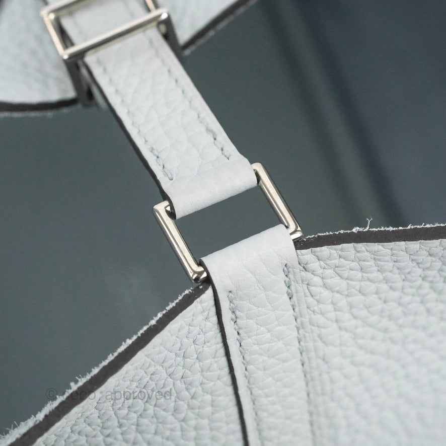 Hermès Picotin Lock 18 Bleu Pale Clemence Palladium Hardware