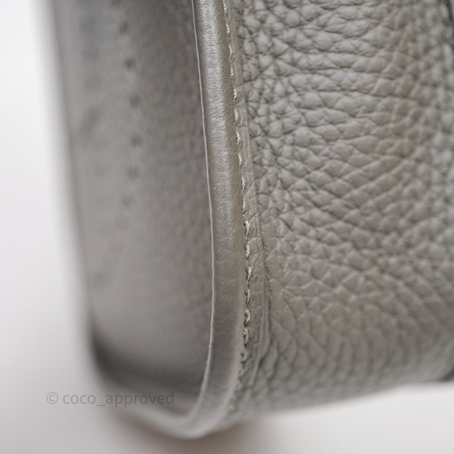Hermès Mini Evelyne 16 Gris Meyer 0L Clemence Gold Hardware